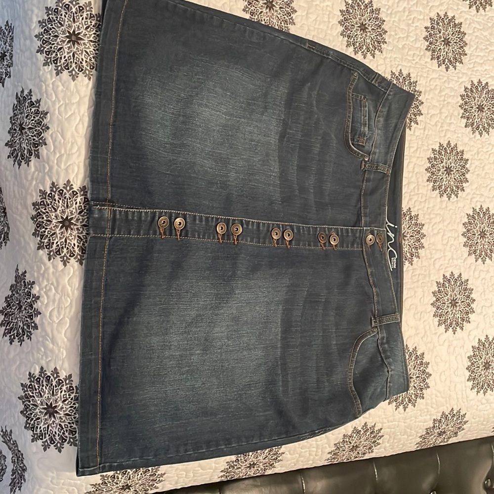 Denim mini skirt
